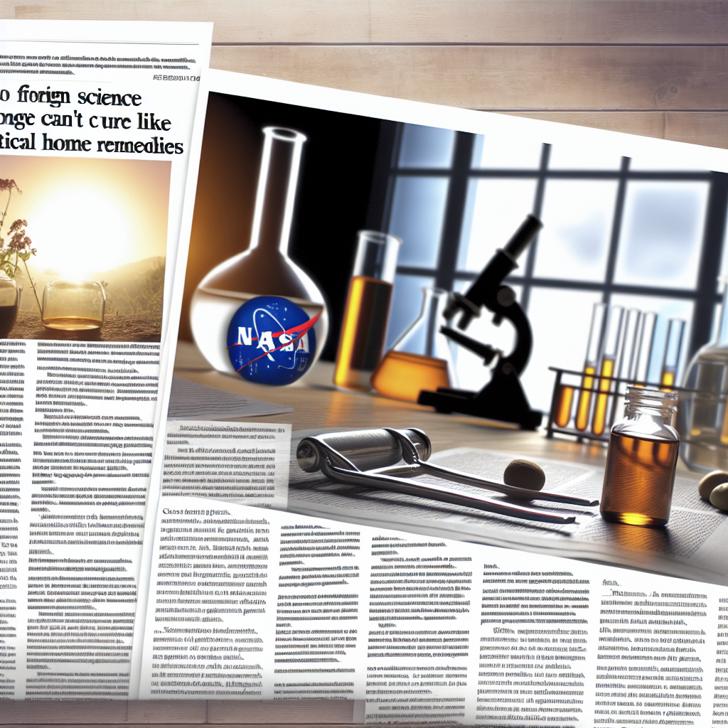 ¡La NASA y la ciencia extranjera no pueden curar como los remedios caseros tradicionales!