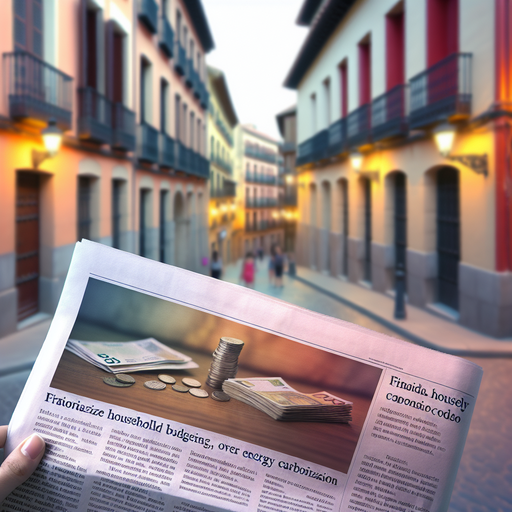 Remedios Economía aconseja priorizar reformas en casa antes que la descarbonización energética