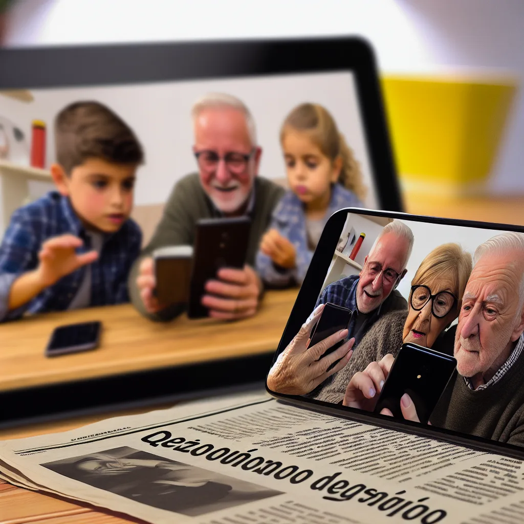 La tecnología actual pone en peligro a los niños y envejece a los mayores