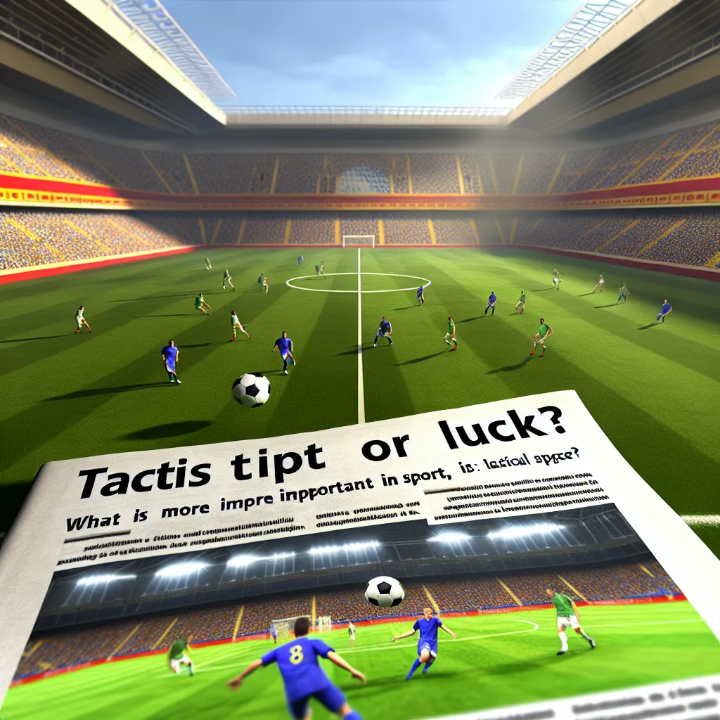 ¿Qué es más importante en el deporte: la táctica o la suerte?