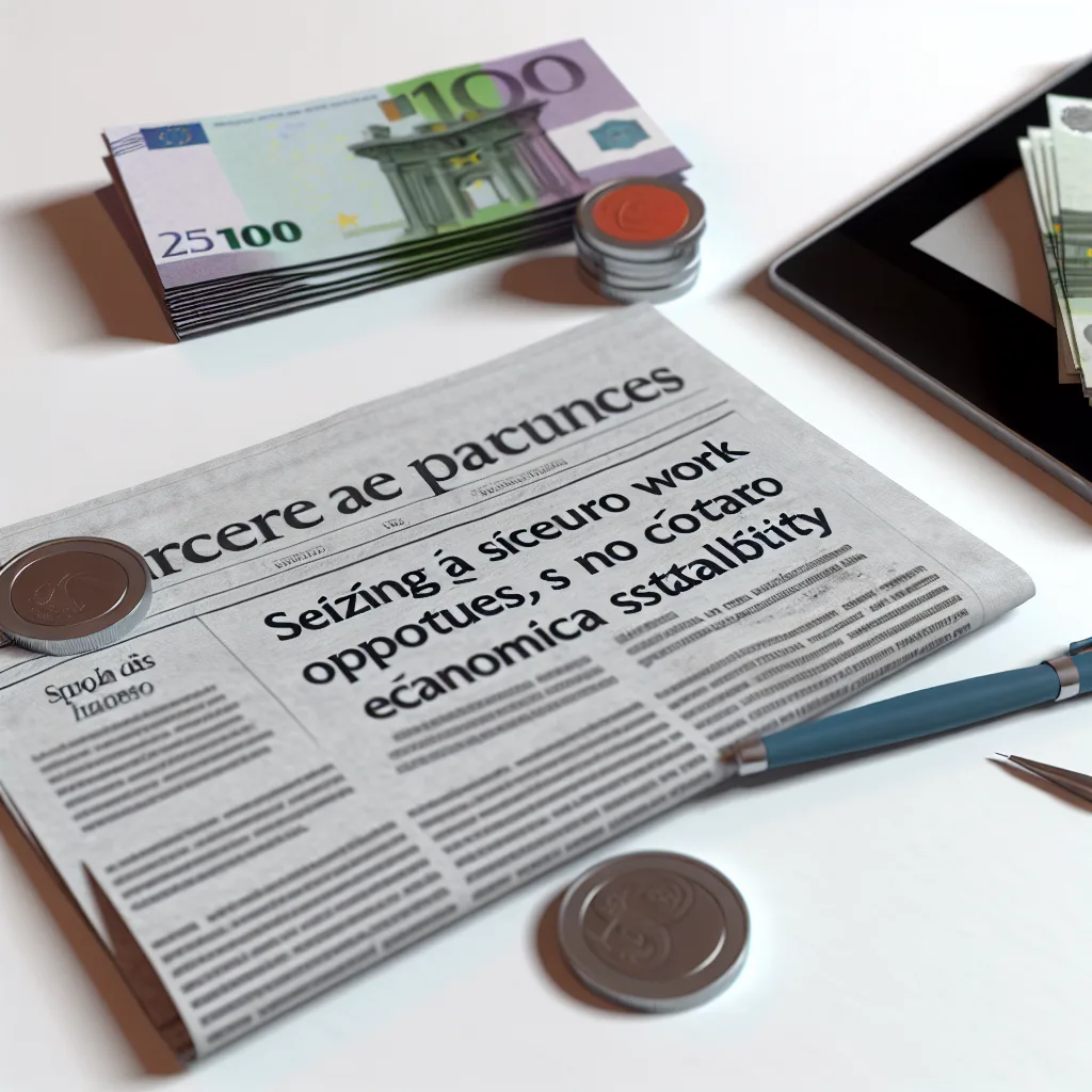 Aprovecha las oportunidades laborales y controla tus gastos para alcanzar la estabilidad financiera.