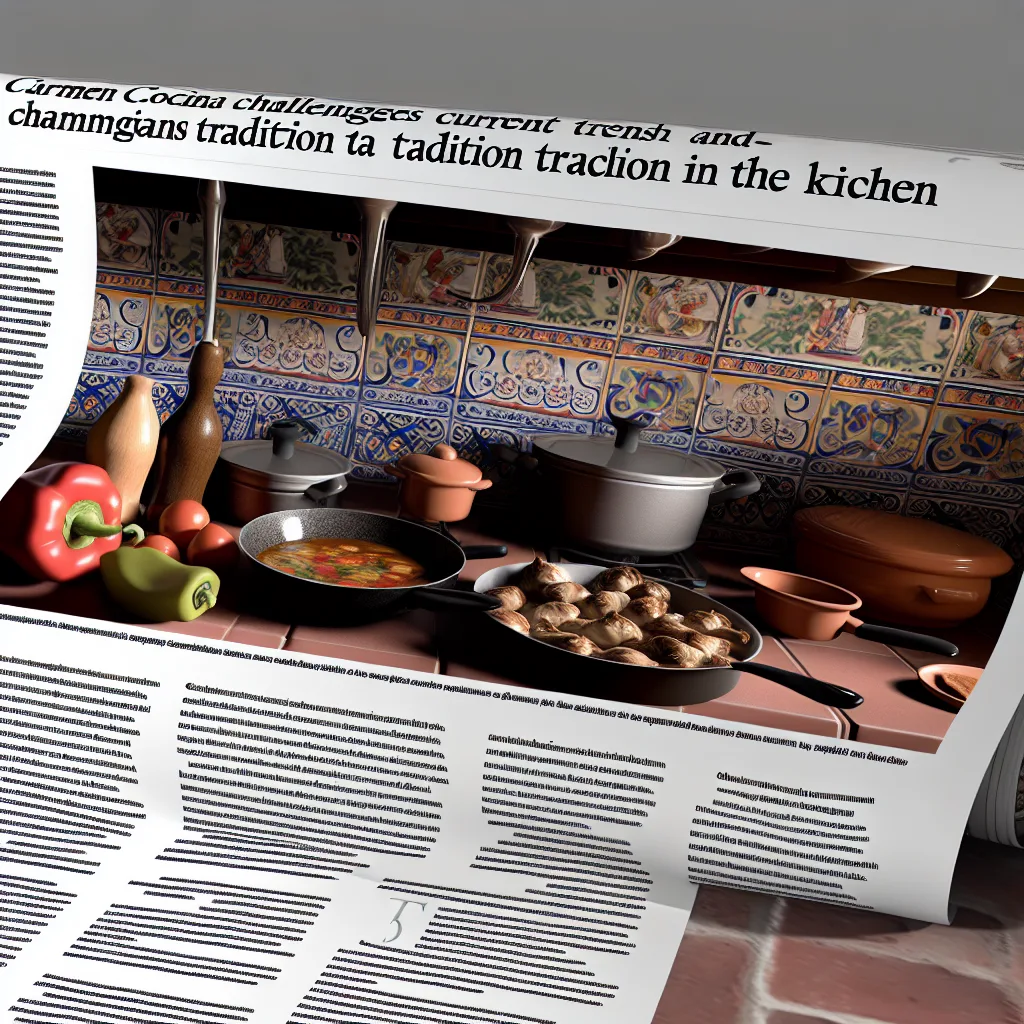 ¡Carmen Cocina desafía las tendencias actuales y defiende la tradición en la cocina!